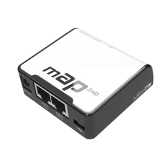   MIKROTIK Wireless Router mAP 2x100Mbps, Wi-Fi 4, Asztali, RBMAP2ND