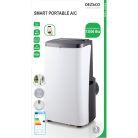 DELTACO SMART HOME SH-AC02 mobil smart klíma, 3,5kW, 12000 BTU,  WI-FI, hűt, 3 év garancia