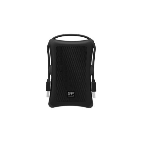 SILICON POWER 2.5" HDD USB 3.2 1TB Armor A30 ütésálló, Fekete