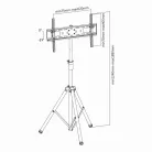 SBOX FST-846 Álló konzol, konferencia állvány, 37"-70", 200x200, max 35 kg