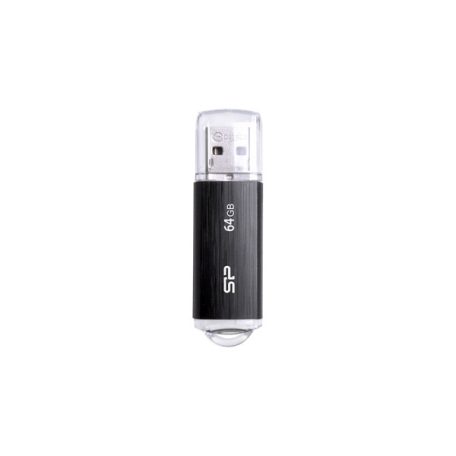 SILICON POWER Pendrive 64GB, Ultima - U02 USB 2.0, Fekete