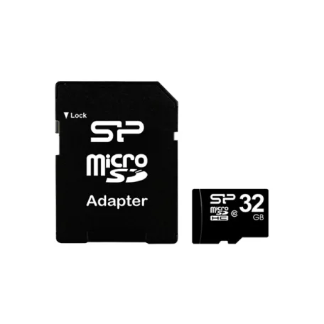 SILICON POWER Memóriakártya MicroSDHC 16GB CL10 + adapter