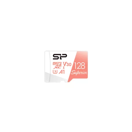 SILICON POWER Memóriakártya MicroSDXC 128GB CL10 UHS-I U3 V30 + adapter, Superior