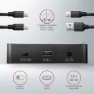 AXAGON ADSA-M2C USB-C 3.2 M. 2 fekete dual dokkoló állomás