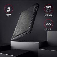   AXAGON EE25-XA6 Aline Box 2,5" USB 3.0 Külső HDD ház, fekete