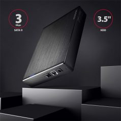   AXAGON EE35-XA3 Aline Box 3,5" USB 3.0 Külső HDD ház, fekete