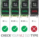 AXAGON EEM2-SG2 SuperSpeed+ USB-C - M.2 NVMe & SATA SSD külső ház