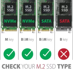   AXAGON EEM2-SG2 SuperSpeed+ USB-C - M.2 NVMe & SATA SSD külső ház