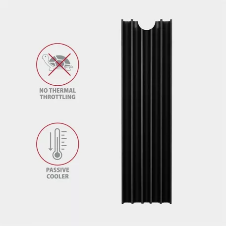 AXAGON CLR-M2L10 passzív M. 2 SSD hűtőborda, fekete