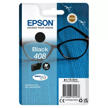 EPSON Tintapatron DURABrite Ultra tinta / Spectacles – 408/408L (Standard, Black)