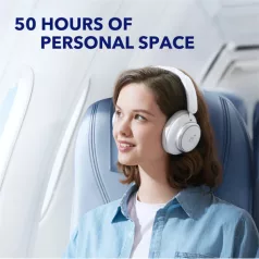   ANKER Vezeték Nélküli Fejhallgató, Soundcore Q45, Aktív Zajszűrő, fehér - A3040G21
