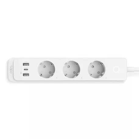 TP-LINK Okos Elosztósor Wifi-s, 3xDugalj + 2xUSB + 1x 18W USB-C, TAPO P300