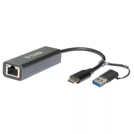 D-LINK Átalakító USB-C + USB 3.0 to Ethernet Adapter 2.5Gbps , DUB-2315