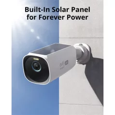   ANKER EUFYCAM3 S330 Kamera 4K, Beépített Napelem, Akkumulátoros, Mozgásérzékelő, WiFi-s, vízálló, kültéri - T81603W1