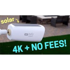   ANKER EUFYCAM3 S330 Kamera 4K, Beépített Napelem, Akkumulátoros, Mozgásérzékelő, WiFi-s, vízálló, kültéri - T81603W1