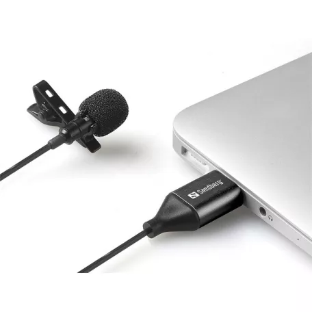 SANDBERG Mikrofon, Streamer USB Clip Microphone