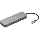 SANDBERG Dokkoló, USB-C 13-in-1 Travel Dock