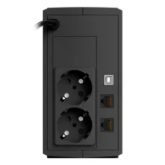   NJOY Szünetmentes 600VA - Keen 600 USB (2 Schuko, line-interaktív, fekete)