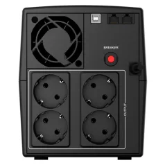   NJOY Szünetmentes 1500VA - Keen 1500 USB (4 Schuko, line-interaktív, fekete)