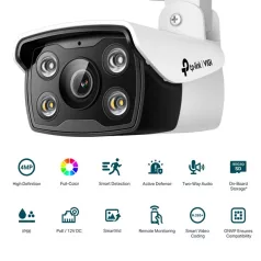   TP-LINK IP Kamera kültéri éjjellátó 4 Megapixel, 6mm Objektív, VIGI C340(6MM)