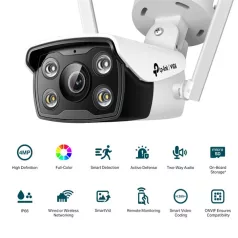   TP-LINK IP & Wi-Fi-s Kamera kültéri éjjellátó 4 Megapixel, 4mm Objektív, VIGI C340-W(4MM)
