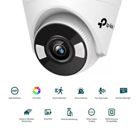 TP-LINK IP & Wi-Fi-s Kamera beltéri éjjellátó 4 Megapixel, 4mm Objektív, VIGI C440-W(4MM)