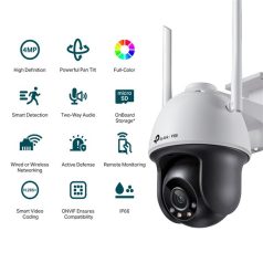   TP-LINK IP & Wi-Fi-s Kamera kültéri éjjellátó 4 Megapixel, 4mm Objektív, VIGI C540-W(4MM)