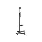 MULTIBRACKETS Gurulós padlóállvány, M Public Floorstand Basic 150 incl shelf&camera holder (32-60", max.VESA:600x400 mm)