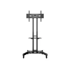 MULTIBRACKETS Gurulós padlóállvány, M Public Floorstand Basic 150 incl shelf&camera holder (32-60", max.VESA:600x400 mm)