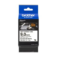   Brother szalag HSE-221E, Fehér alapon fekete, Zsugorcső, 9mm, 1,5m