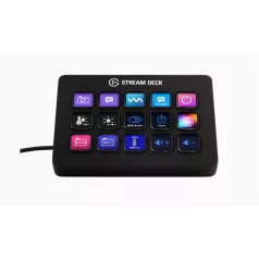   CORSAIR ELGATO STREAM DECK MK.2, 15 Testreszabható LCD Billentyű, fekete