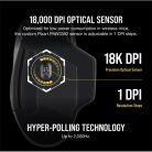 CORSAIR Vezetékes/Vezeték Nélküli Egér Gaming, DARK CORE RGB PRO, 8 programozható gomb, RGB, 18000dpi, fekete