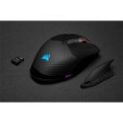 CORSAIR Vezetékes/Vezeték Nélküli Egér Gaming, DARK CORE RGB PRO, 8 programozható gomb, RGB, 18000dpi, fekete