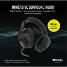 CORSAIR Vezeték Nélküli Headset, HS55 WIRELESS Gaming, 7.1 Hangzás, fekete