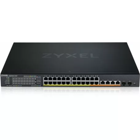 ZYXEL Switch 24-port 2.5GbE Smart Managed Layer 2 PoE 700W 22xPoE+/8xPoE++ Switch with 4 10GbE and, XMG1930-30HP-ZZ0101F