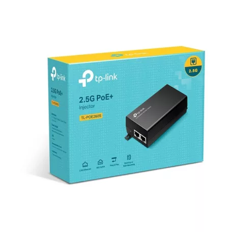 TP-LINK POE+ Injektor 30W 2x2.5Gbps, POE260S