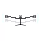 MULTIBRACKETS Asztali állvány (3 képernyős rögzítőkar), M Deskstand Basic Triple (15-27", max.VESA: 100x100 mm, 6 kg)