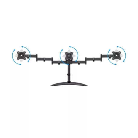 MULTIBRACKETS Asztali állvány (3 képernyős rögzítőkar), M Deskstand Basic Triple (15-27", max.VESA: 100x100 mm, 6 kg)