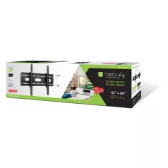  TECHLY ICA-PLB 890 dönthető fali konzol 42-80" LCD kijelzőhöz, fekete