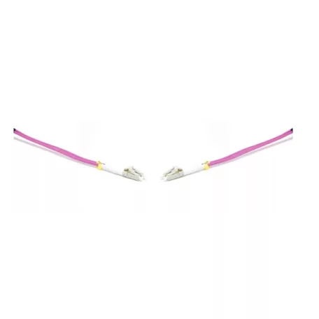 LINKEASY Duplex patch kábel  4 x LC/UPC csatlakozóval, 3mm duplex core 50/125 OM4 LSZH, 1 m