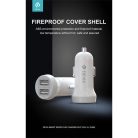 Devia Smart Series 15W 2xUSB autós töltő adapter - fehér