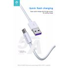 Devia Smart Series Shark USB - USB-C (Type-C) töltő- és adatkábel , 5A,  fehér, 1,5m