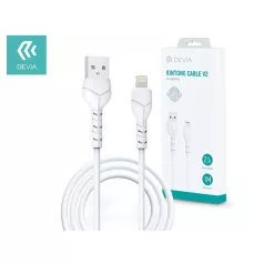   DEVIA USB - LIGHTNING ADAT- ÉS TÖLTŐKÁBEL 1 M-ES VEZETÉKKEL - KINTONE CABLE V2 SERIES FOR LIGHTNING - 5V/2.1A - WHITE