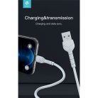 Devia Kintone Cable V2 Series 10W USB - USB-C (USB C) adat- és töltőkábel, fehér, 1m