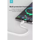DEVIA USB-C - USB C (Type-C) ADAT ÉS TÖLTŐKÁBEL - SMART SERIES 100W PD, FEHÉR, 1,5m