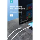 DEVIA USB-C - USB C (Type-C) ADAT ÉS TÖLTŐKÁBEL - SMART SERIES 100W PD, FEHÉR, 1,5m