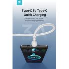 DEVIA USB TYPE-C - USB TYPE-C ADAT- ÉS TÖLTŐKÁBEL 1 M-ES VEZETÉKKEL - KINTONE SERIES TYPE-C TO TYPE-C CABLE - 60W, WHITE