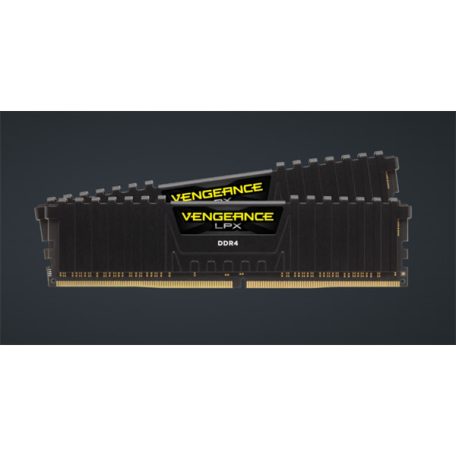CORSAIR Memória VENGEANCE DDR4 16GB 3200MHz C16 LPX, XMP 2.0 (Kit of 2), fekete