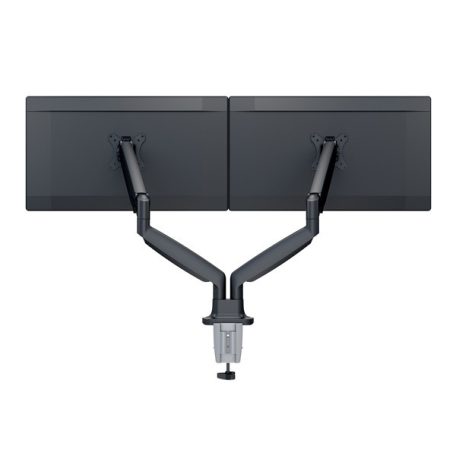MULTIBRACKETS 2 karos asztali konzol, M Deskmount Gas Spring Dual Black (15-30", max.VESA: 100x100 mm, 9 kg)