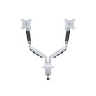 MULTIBRACKETS 2 karos asztali konzol, M Deskmount Gas Spring Dual White (15-27", max.VESA: 100x100 mm, 9 kg)